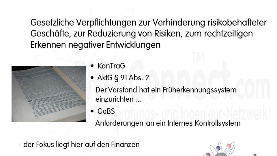 Gesetze zum Risikomanagement